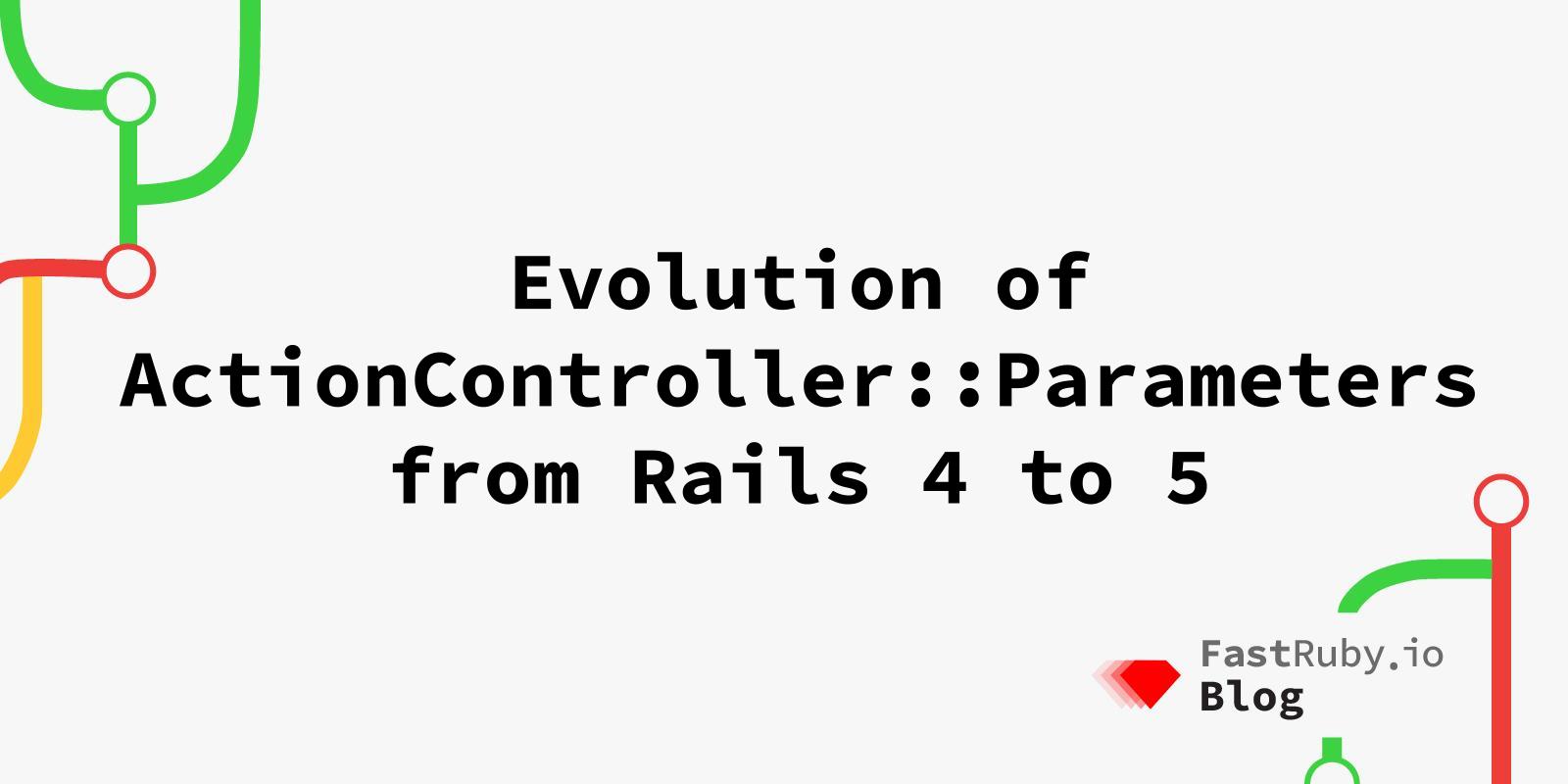 Evolution of ActionController::Parameters from Rails 4 to 5