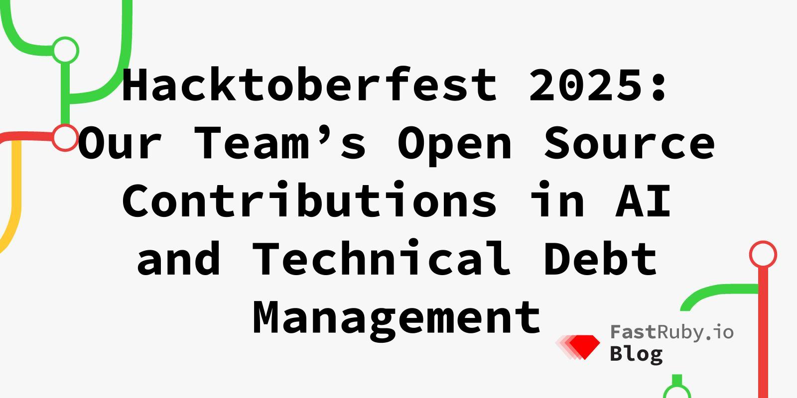 Hacktoberfest 2025: Our Team’s Open Source Contributions in AI and Technical Debt Management